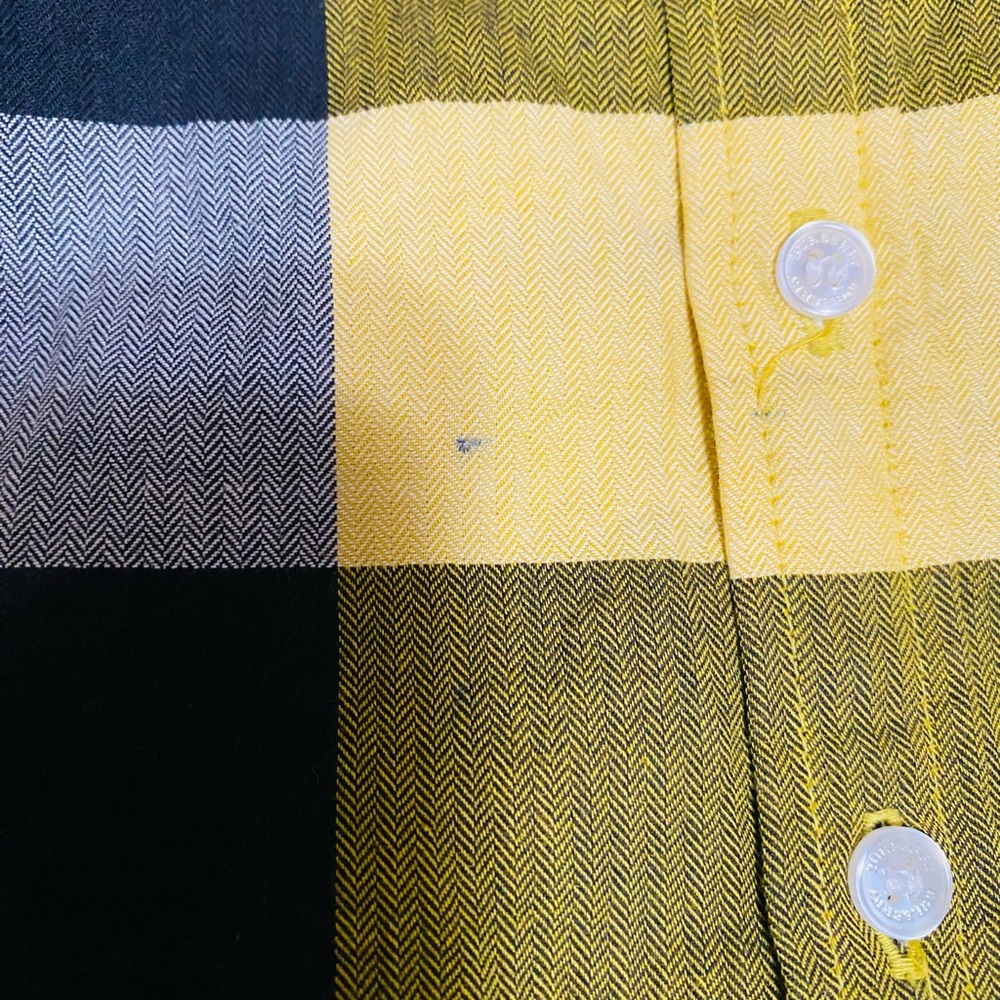Burberry Kids Yellow Plaid Shirt - Picture 4 of 4